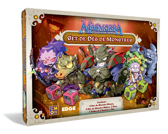 Boîte du jeu : Masmorra : Les Donjons d'Arcadia - Set des dés monstres