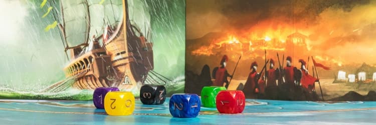 Boîte du jeu : Cyclades - Goodie "Dés de Combat"