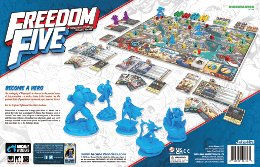 Boîte du jeu : Freedom Five: A Sentinel Comics Board Game - unpainted version