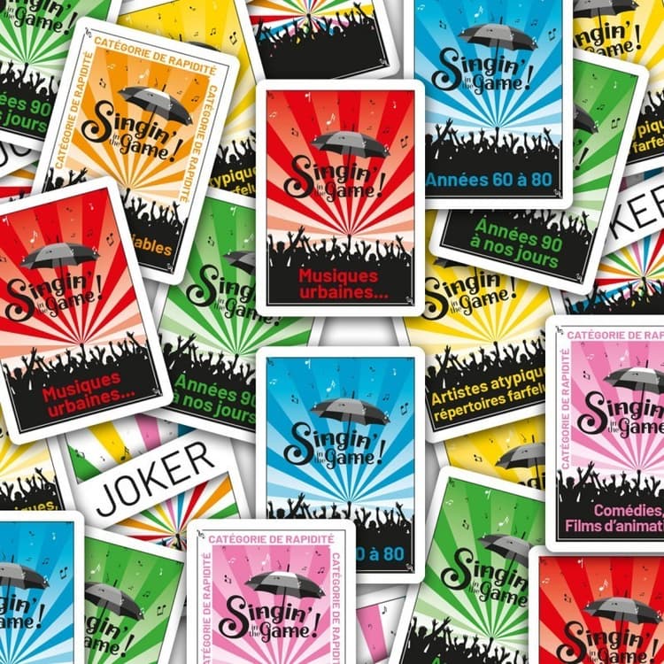 Boîte du jeu : Singin' in the Game! : les 55 cartes goodies