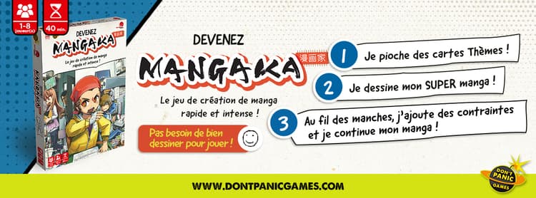 Boîte du jeu : DEVENEZ MANGAKA !