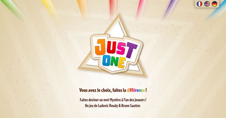 Boîte du jeu : Just One