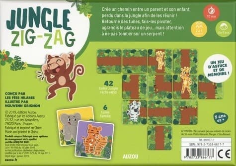 Boîte du jeu : Jungle Zig-Zag