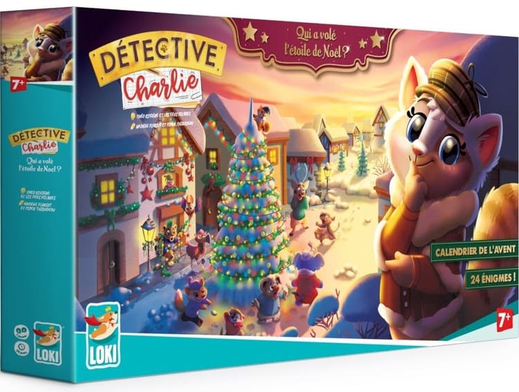 Boîte du jeu : Détective Charlie : Calendrier de l'Avent