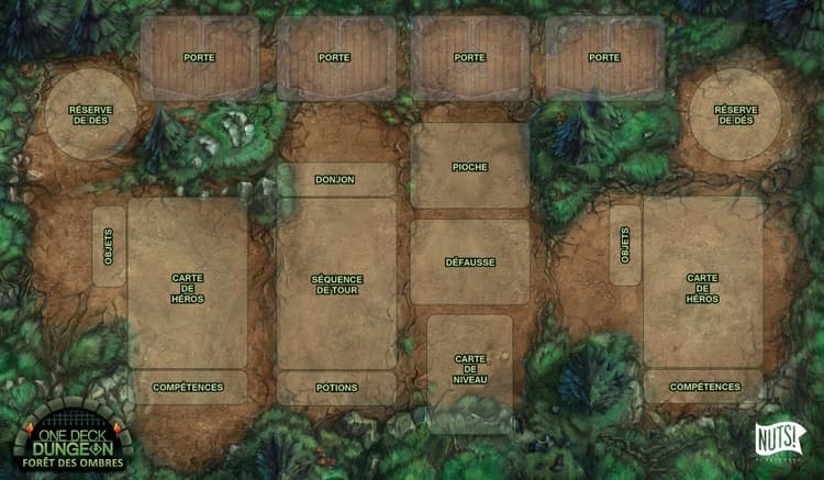Boîte du jeu : Tapis de jeu : One Deck Dungeon
