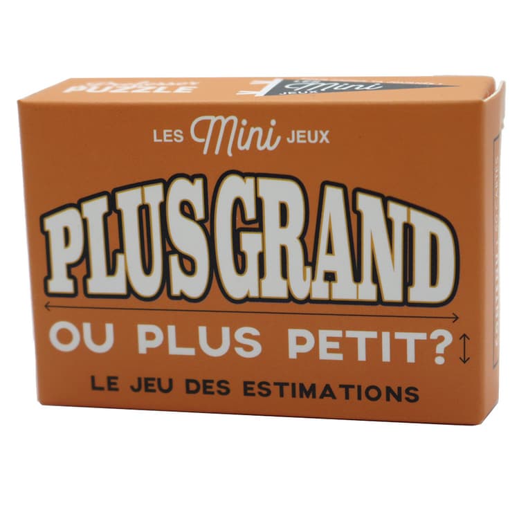 Boîte du jeu : Mini Jeux : Plus Grand ou Plus Petit ?
