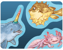 Couverture de Dive: Axolotl, Fugu & Narval (goodies)
