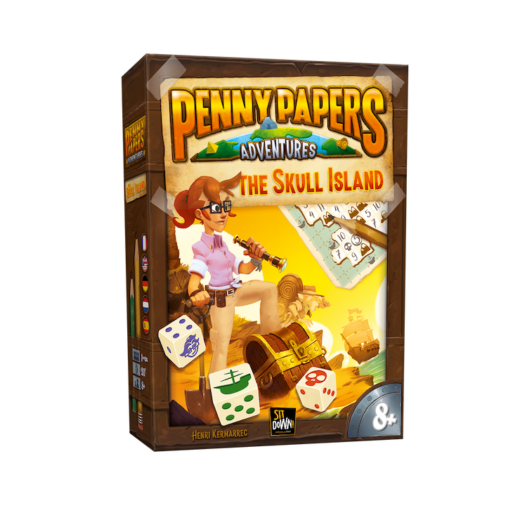 Boîte du jeu : Penny Papers Adventures  : L'île aux Crânes / The skull island
