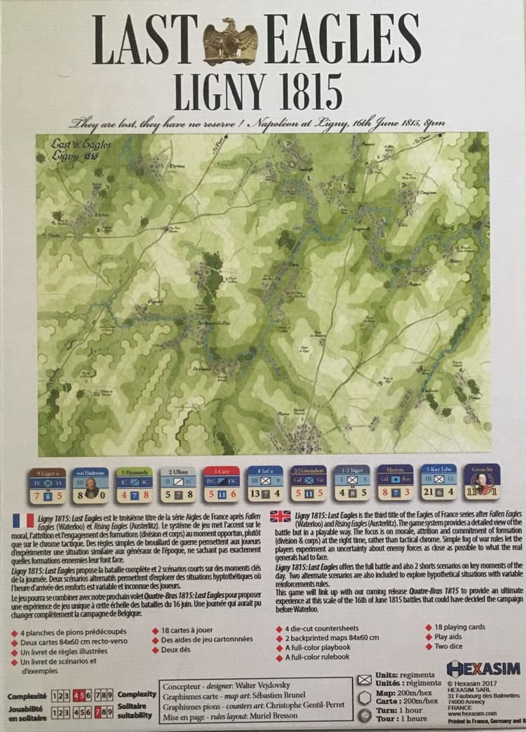 Boîte du jeu : LIGNY 1815 - LAST EAGLES -