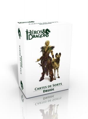 Boîte du jeu : Héros & Dragons - Cartes de sorts - Druide