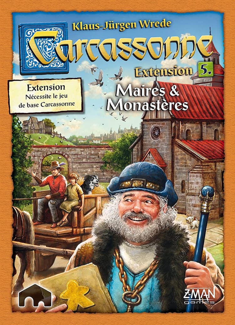 Boîte du jeu : Carcassonne - Extension 5 : Maires & Monastères