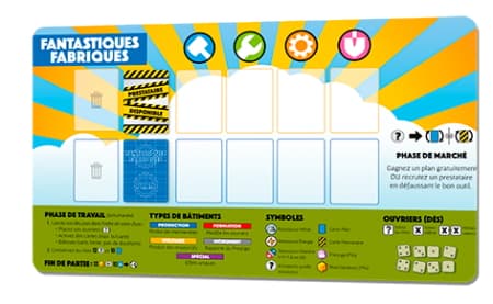 Boîte du jeu : Fantastiques Fabriques - Extension "Tapis de Jeu en Néoprène / Playmat"