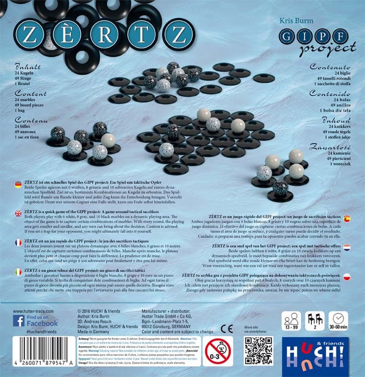 Boîte du jeu : ZERTZ