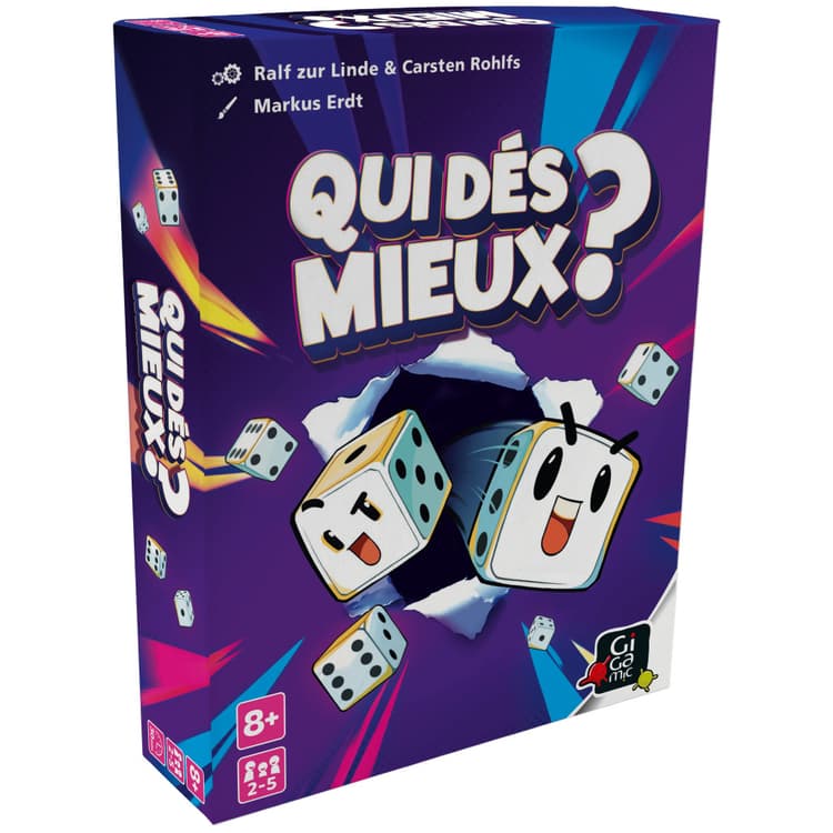 Boîte du jeu : Qui Dés Mieux ?