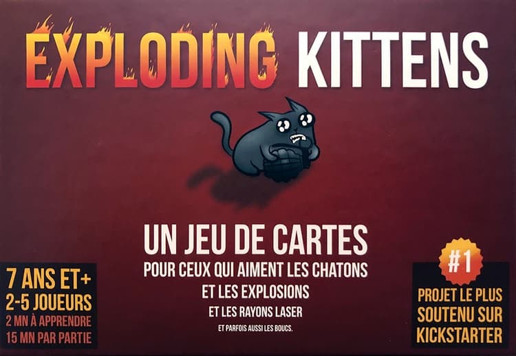 Boîte du jeu : Exploding Kittens