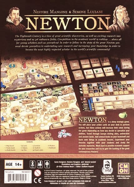 Boîte du jeu : Newton