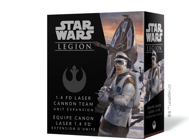 Boîte du jeu : Star Wars Légion : Équipe Canon Laser 1.4 FD