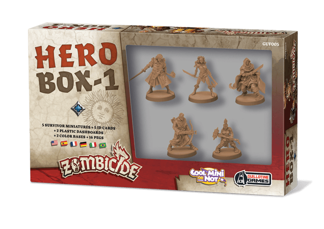 Boîte du jeu : Zombicide black plague - Hero Box #1