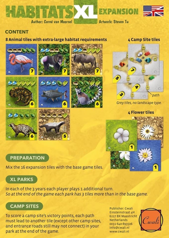 Boîte du jeu : Habitats : XL Expansion