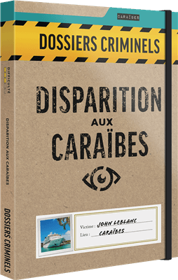 Boîte du jeu : Dossiers Criminels : Disparition aux Caraïbes