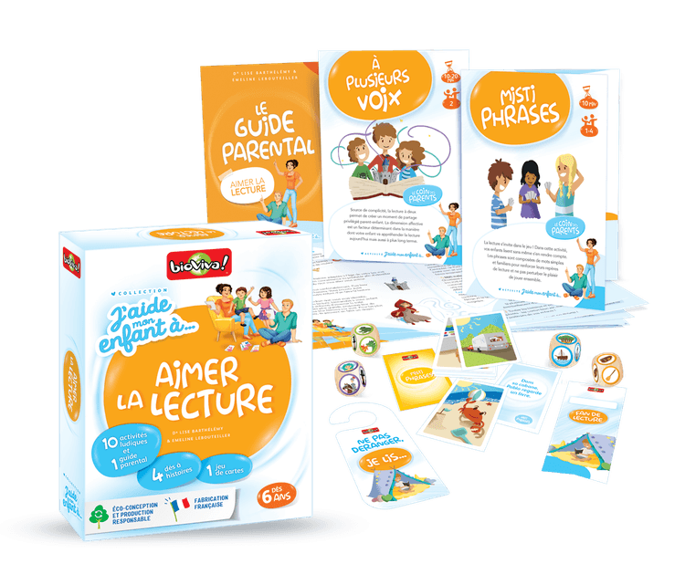 Boîte du jeu : J'aide mon enfant à ... Aimer la lecture