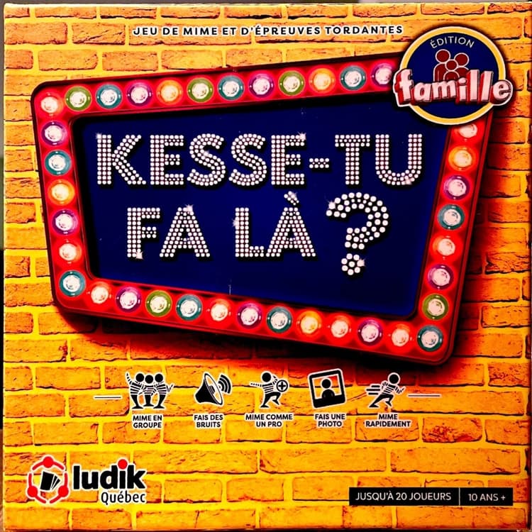 Boîte du jeu : Kesse-tu fa là?