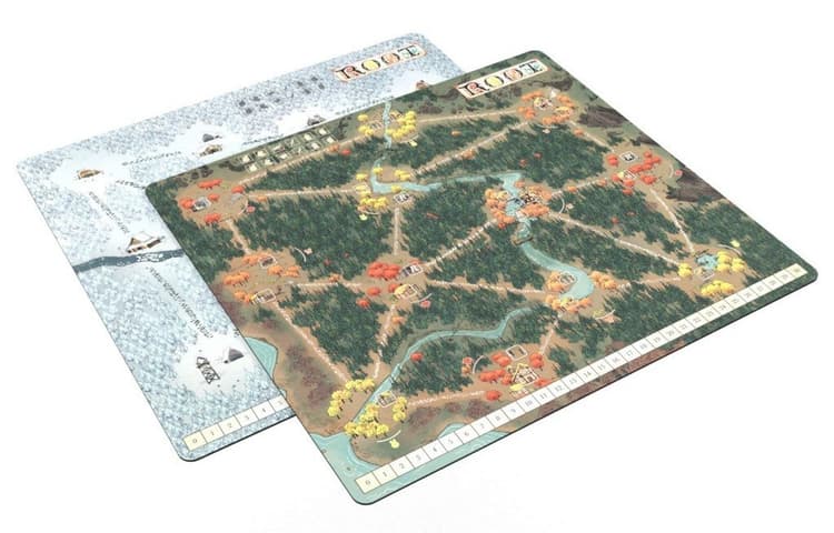 Boîte du jeu : Root - Plateau de jeu "Automne / Hiver" en néoprène