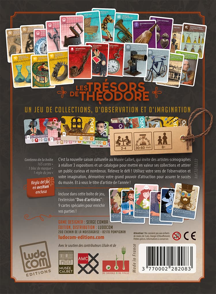 Boîte du jeu : LES TRÉSORS DE THÉODORE