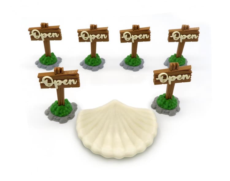 Boîte du jeu : Everdell - Extension "Marqueurs d'Ouverture et Coquille"