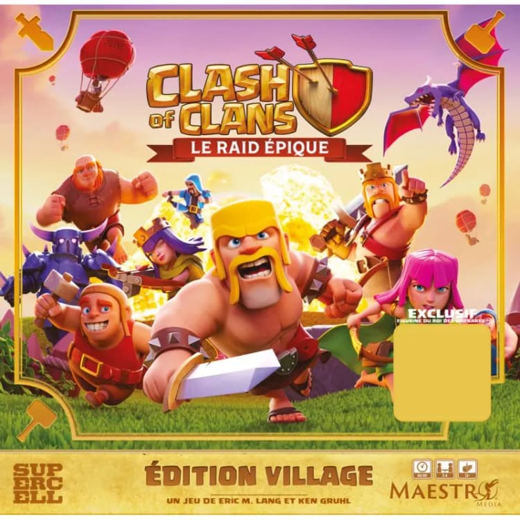Boîte du jeu : Clash of Clans: The Epic Raid (édition Village)