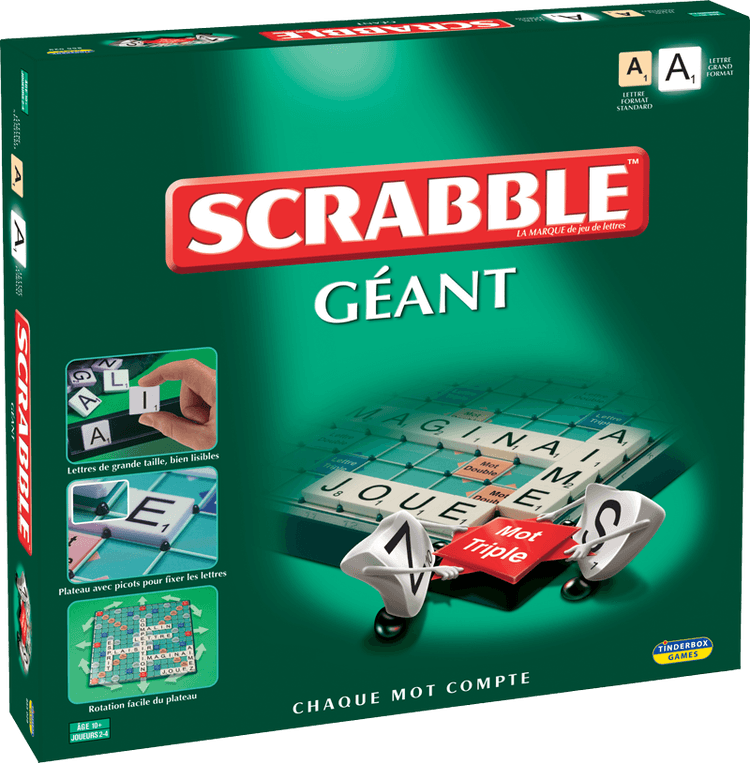Boîte du jeu : Scrabble Géant