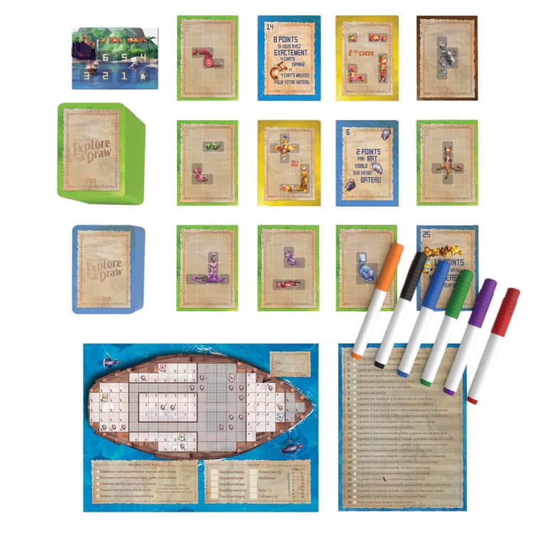 Boîte du jeu : L’île des chats : Explore and draw