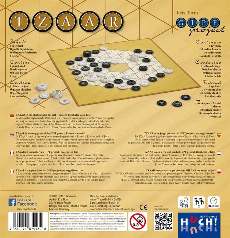 Boîte du jeu : TZAAR