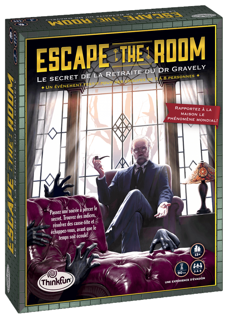 Boîte du jeu : Escape The Room - Le Secret de la Retraite du Dr Gravely