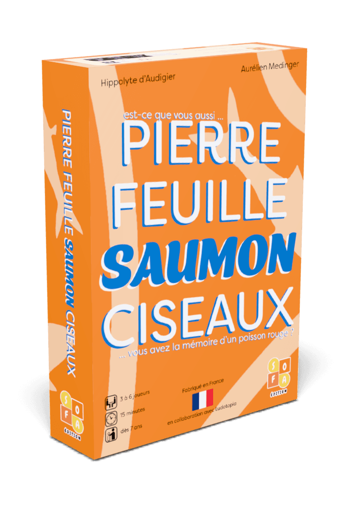 Boîte du jeu : Pierre Feuille Saumon Ciseaux