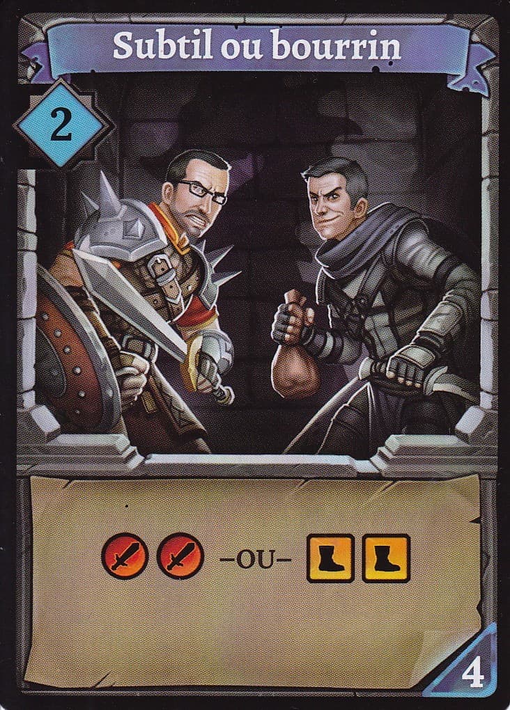 Boîte du jeu : Clank ! Goodie : Subtil ou Bourrin