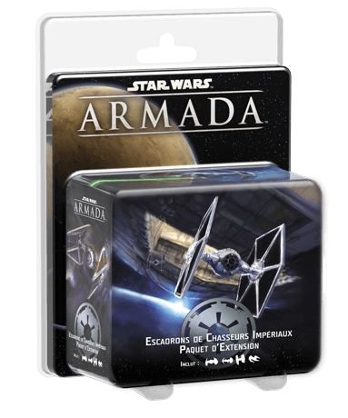 Boîte du jeu : Star Wars: Armada : Escadrons de Chasseurs Impériaux