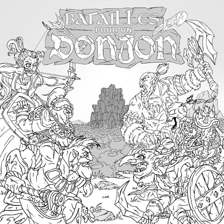 Boîte du jeu : Batailles Pour Un Donjon