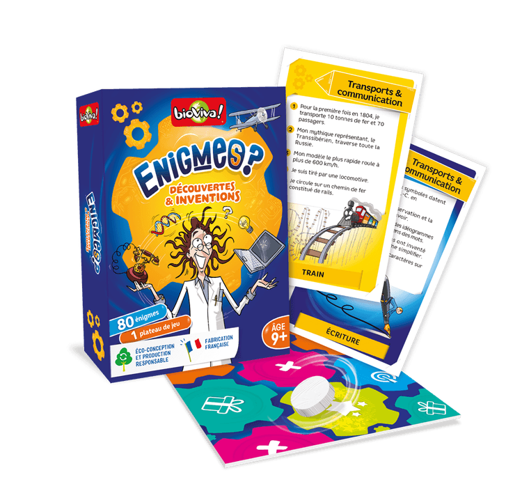 Boîte du jeu : Enigmes - Découvertes & Inventions