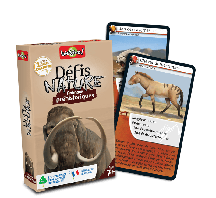 Boîte du jeu : Défis Nature Animaux préhistoriques