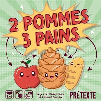 Boîte du jeu : 2 Pommes 3 Pains