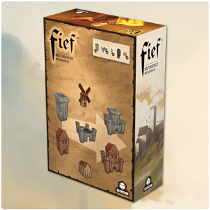 Boîte du jeu : Fief : Pack de bâtiment 3D