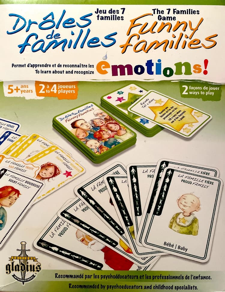 Boîte du jeu : Drôles de familles Jeu des 7 familles