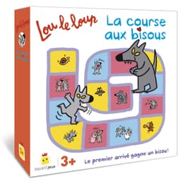 Couverture de Lou le loup - La course aux bisous