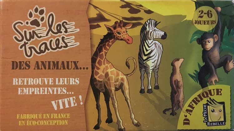 Boîte du jeu : Sur les traces des animaux... d'afrique